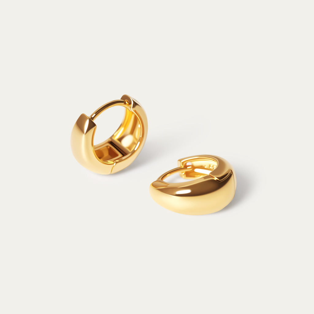 Luri Tiny Hoops (18K Gold Brass)