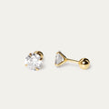 Sadi Biggie CZ Studs (18K Gold Vermeil)