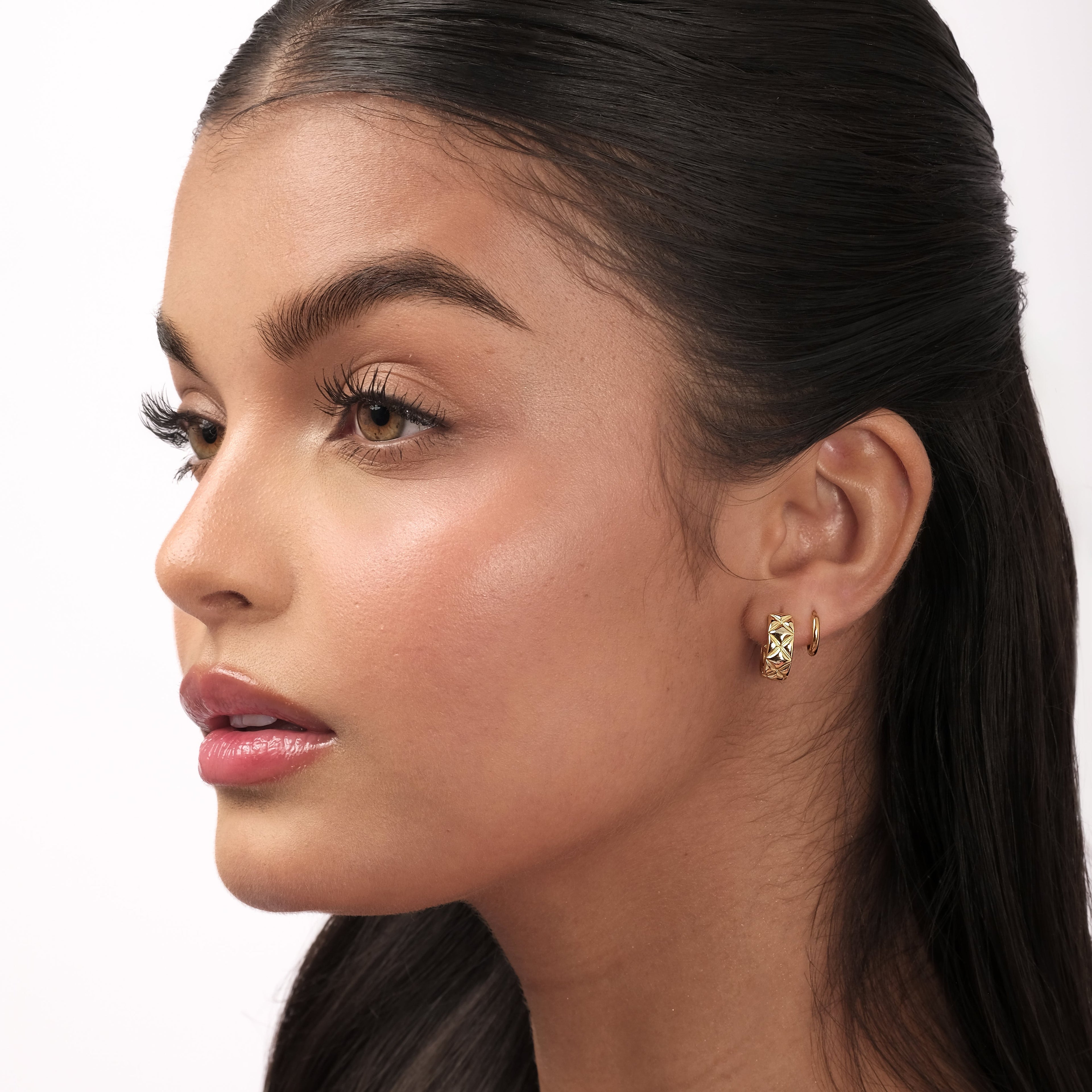 Shilo Teeny-Tiny Hoops (18K Gold Stainless Steel)
