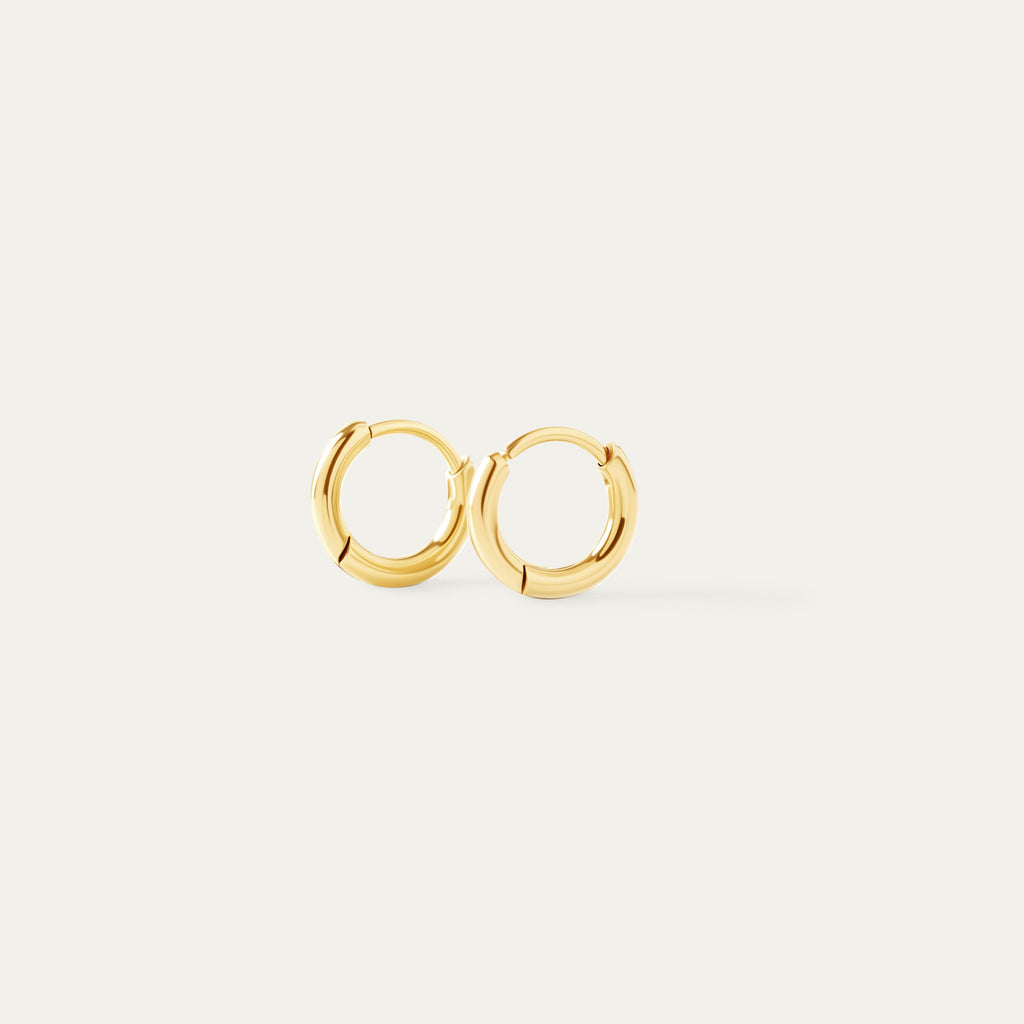 Shilo Teeny-Tiny Hoops (18K Gold Stainless Steel)