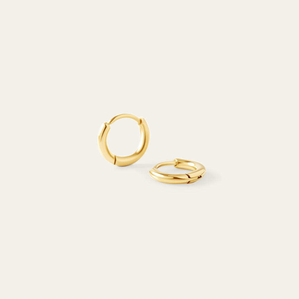 Shilo Teeny-Tiny Hoops (18K Gold Stainless Steel)